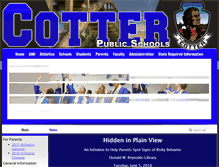 Tablet Screenshot of cotterschools.net